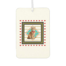 Chat de gingembre et chaîne d'or dessous de verre 