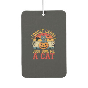 Désodorisant Pour Voiture Chat d'Halloween Oublie des Bonbons Donnez-moi un