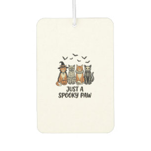 Désodorisant Pour Voiture Chatons Halloween Patte Effrayante Design de Chemi