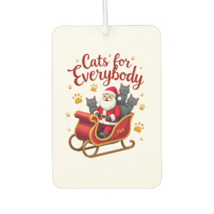 Désodorisant Pour Voiture Chats pour tout le monde Chat de Noël Noël dégueu