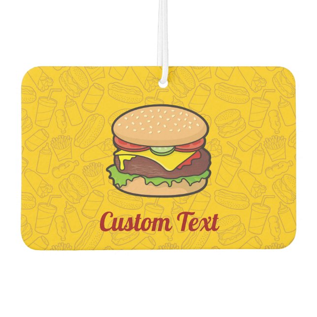 Désodorisant Pour Voiture Cheeseburger (Devant)