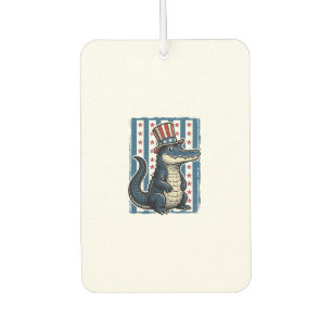 Désodorisant Pour Voiture Chemise à motif de gravure vintage d'alligator pat