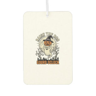 Désodorisant Pour Voiture Chemise Citrouille Fantôme Gravure Halloween Vinta