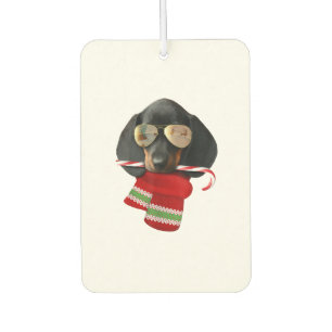 Désodorisant Pour Voiture Chemise Dachshund mignon Noël Cadeau Amoureux de l