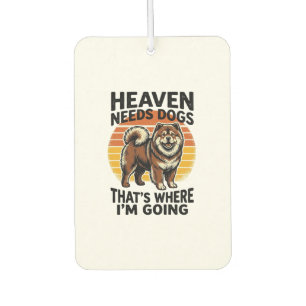Désodorisant Pour Voiture Chemise de chien Chow Chow Heaven Hommage Vintage