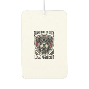 Désodorisant Pour Voiture Chemise de chien de garde gravée vintage Protector