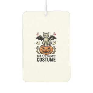 Désodorisant Pour Voiture Chemise de design de costume de chat de citrouille