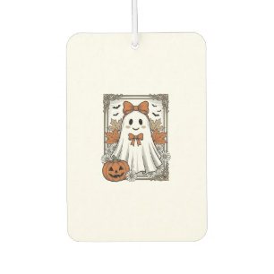 Désodorisant Pour Voiture Chemise de fantôme Halloween mignonne gravure vint