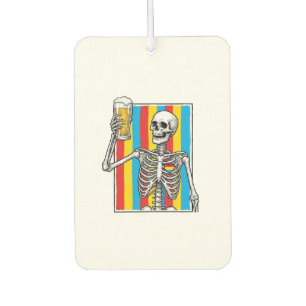 Désodorisant Pour Voiture Chemise de graveur vintage arc-en-ciel de bière de