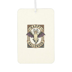 Désodorisant Pour Voiture Chemise de gravure vintage de chauve-souris fantôm