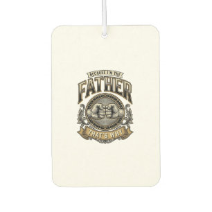 Désodorisant Pour Voiture Chemise de gravure vintage Funny Father Fist Bump