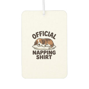 Désodorisant Pour Voiture Chemise de repos officielle Chien endormi Design v