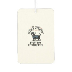 Désodorisant Pour Voiture Chemise de thérapie canine Cadeau vintage gravé po