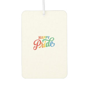 Désodorisant Pour Voiture Chemise de typographie arc-en-ciel vintage de la f