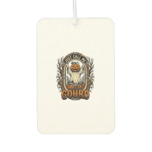 Désodorisant Pour Voiture Chemise drôle de citrouille Gravure vintage Hallow