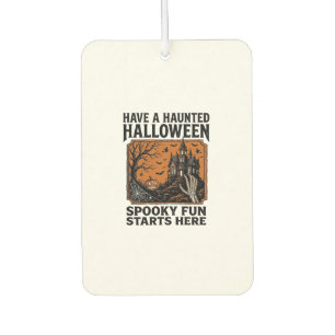 Désodorisant Pour Voiture Chemise Halloween ensorcelée Conception de fête vi