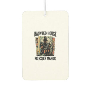 Désodorisant Pour Voiture Chemise Maison Hantée Design Manoir Monstre Vintag