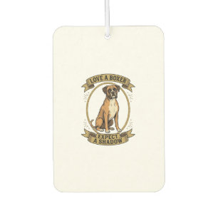 Désodorisant Pour Voiture Chemise pour amateur de Boxer avec gravure vintage