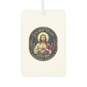 Désodorisant Pour Voiture Chemise Vintage Jésus Retraite Chrétienne