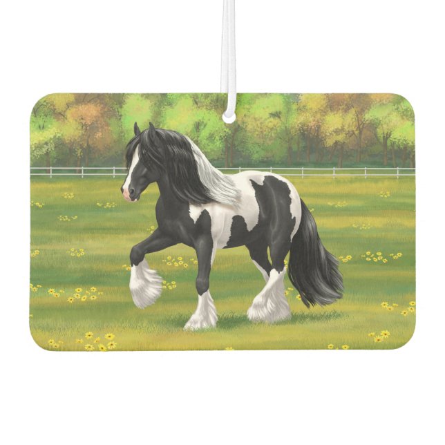 Désodorisant Pour Voiture Cheval d'attelage de la bandelette tzigane noire d (Devant)