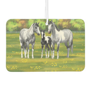 Désodorisant Pour Voiture Chevaux De Peinture Gris De Pâte De Poisson En Été