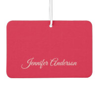 Chic Calligraphie Élégant Cerisier Rouge Personnal