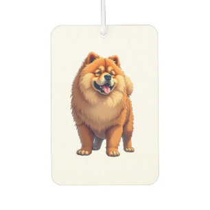 Désodorisant Pour Voiture Chien Chow Chow Race de Chien Chinoise pour un Cho