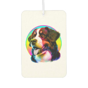 DÉSODORISANT POUR VOITURE CHIEN COOL ARC-EN-CIEL COLORÉ