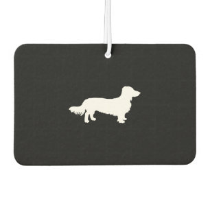 Désodorisant Pour Voiture Chien Dachshund longue cheveux Dachshund silhouett