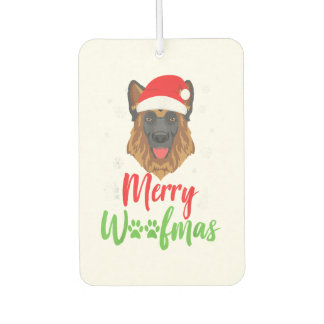 Désodorisant Pour Voiture Chien de Noël Berger Allemand Merry Woofmas Don T