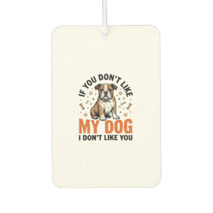 Désodorisant Pour Voiture Chien drôle amateur de citation vintage de chiot c
