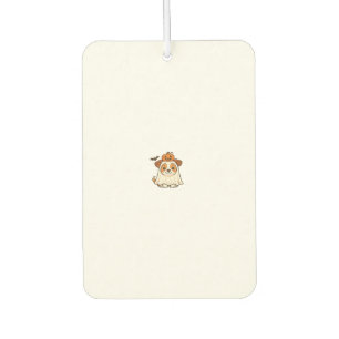 Désodorisant Pour Voiture Chien Kawaii Halloween � Citrouille Fantôme Chiot 