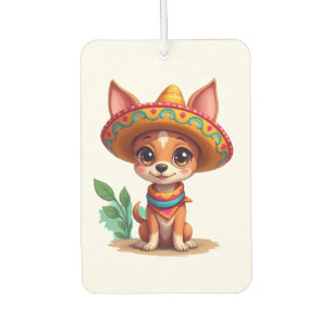 Désodorisant Pour Voiture Chihuahua  Mexique  Cinco de Mayo  Chien Drôle   (