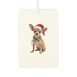 Désodorisant Pour Voiture Chihuahua Noël Santa Sweatshirt Horrible Chien Amo
