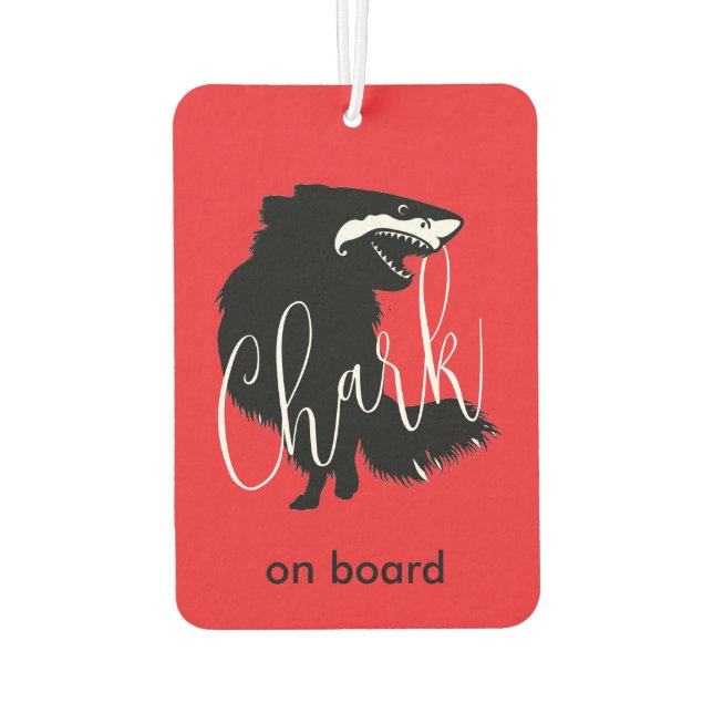 Désodorisant Pour Voiture Chihuahua + Requin = Chark - Chark à bord (Dos)