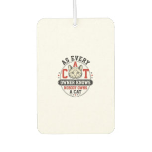 Désodorisant Pour Voiture Citation drôle de propriétaire de chat Design de g