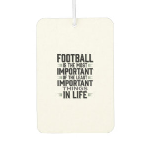Désodorisant Pour Voiture Citation Football Typographie Vintage Conception d