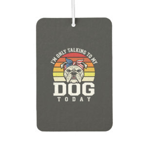 Désodorisant Pour Voiture Citation Rétro Amusant pour Amateur de Bulldog