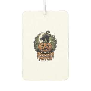 Désodorisant Pour Voiture Citrouille d'Halloween Chat Tache Brute Gravure Vi