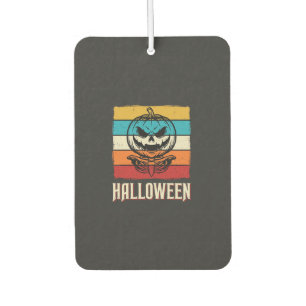 Désodorisant Pour Voiture Citrouille d'Halloween Crâne Rétro Vintage