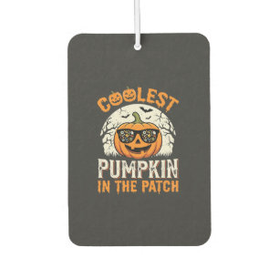Désodorisant Pour Voiture Citrouille la plus cool d'Halloween dans le patch