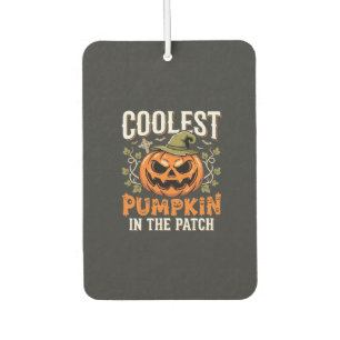 Désodorisant Pour Voiture Citrouille la plus cool du patch Design Halloween