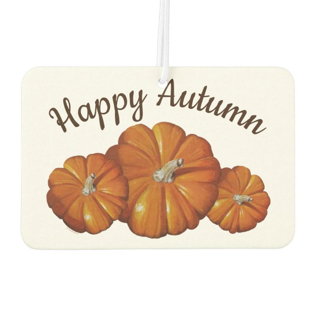 Désodorisant Pour Voiture Citrouille, Squash Automne Harvest Air Freshener (Dos)