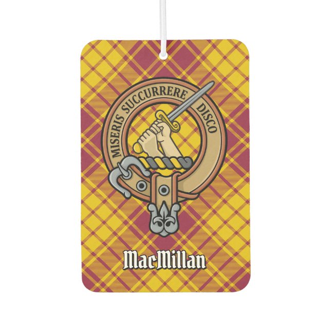 Désodorisant Pour Voiture Clan MacMillan Crest sur le tatan de robe (Devant)