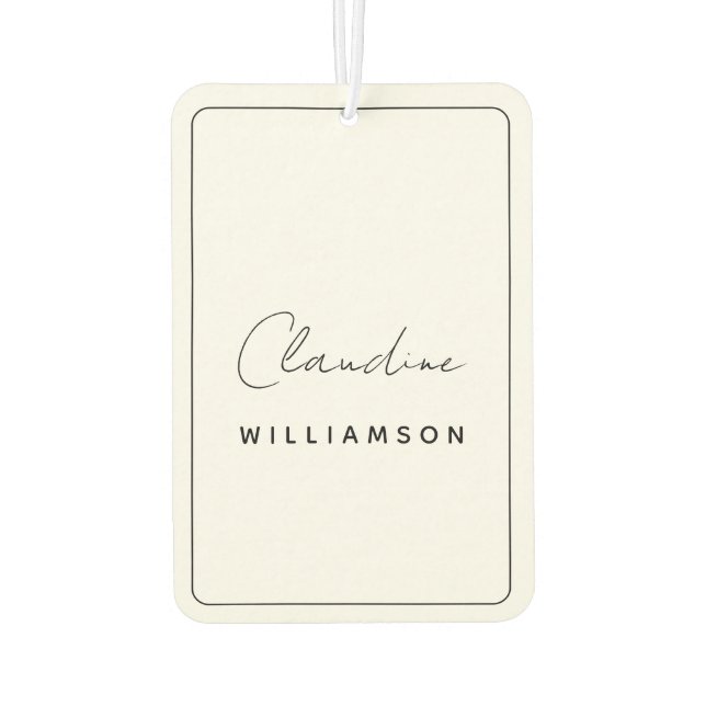 Désodorisant Pour Voiture Claudine Williamson (Dos)
