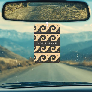 Désodorisant Pour Voiture Clé de méandre grecque, Clé de vague, Brown, Votre
