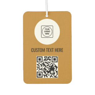 Désodorisant Pour Voiture Code QR personnalisé de fleur sauvage rustique pou