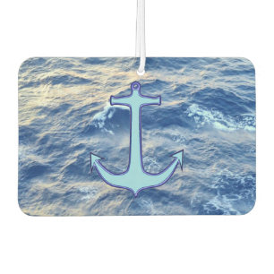 Désodorisant Pour Voiture Coeur de bleu d'Ancre d'eau de mer