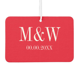 Désodorisant Pour Voiture Coeur rouge vient de se marier mariage voiture air