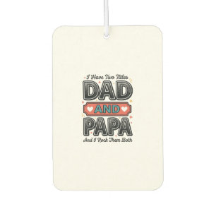 Désodorisant Pour Voiture Conception de cadeau de père de gravure vintage Pa